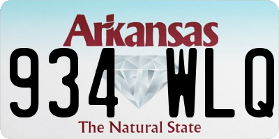 AR license plate 934WLQ