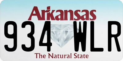 AR license plate 934WLR