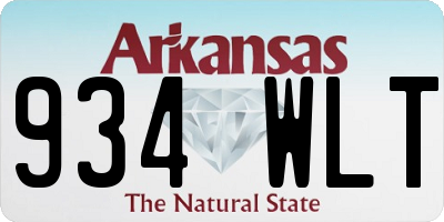 AR license plate 934WLT