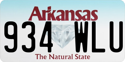AR license plate 934WLU