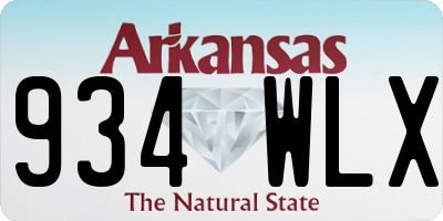 AR license plate 934WLX