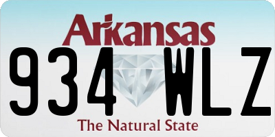 AR license plate 934WLZ