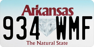 AR license plate 934WMF