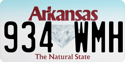 AR license plate 934WMH
