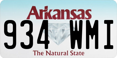 AR license plate 934WMI