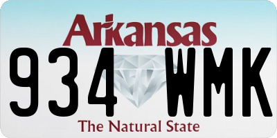 AR license plate 934WMK