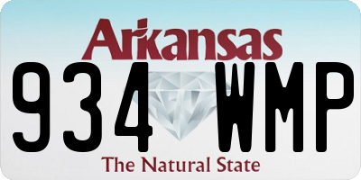 AR license plate 934WMP