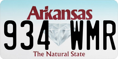AR license plate 934WMR