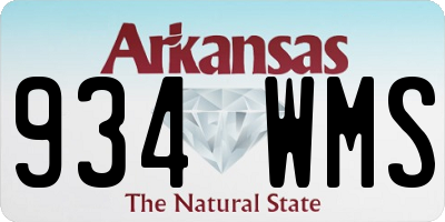 AR license plate 934WMS
