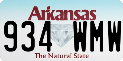 AR license plate 934WMW