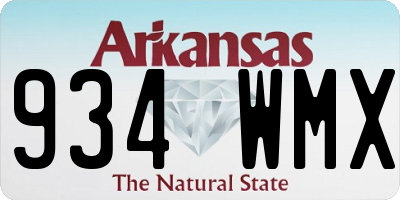 AR license plate 934WMX