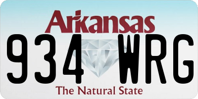AR license plate 934WRG
