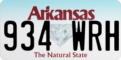 AR license plate 934WRH