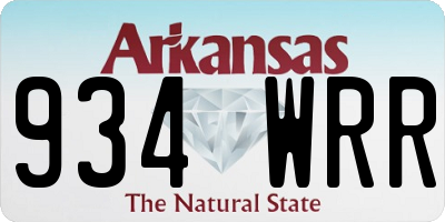 AR license plate 934WRR