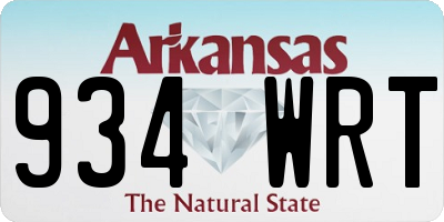 AR license plate 934WRT
