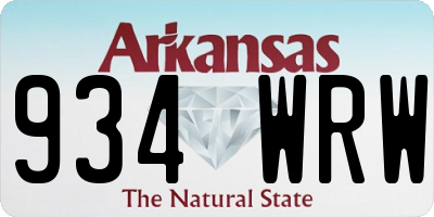 AR license plate 934WRW