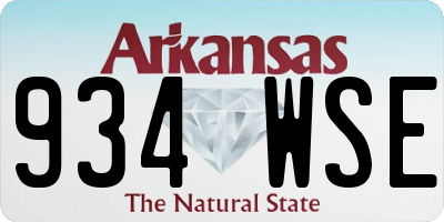 AR license plate 934WSE