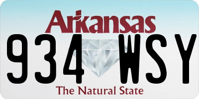 AR license plate 934WSY