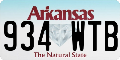 AR license plate 934WTB