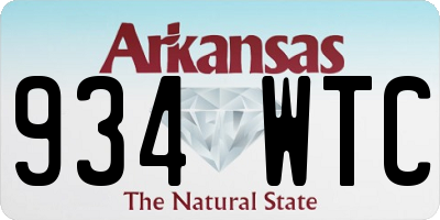 AR license plate 934WTC