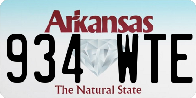 AR license plate 934WTE