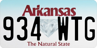 AR license plate 934WTG