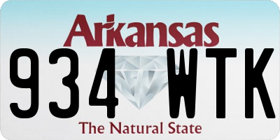 AR license plate 934WTK
