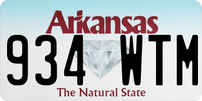 AR license plate 934WTM