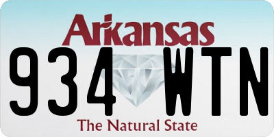 AR license plate 934WTN