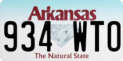AR license plate 934WTO