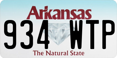 AR license plate 934WTP