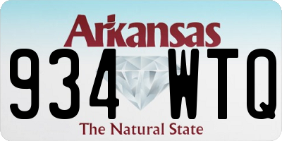AR license plate 934WTQ