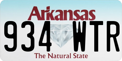 AR license plate 934WTR
