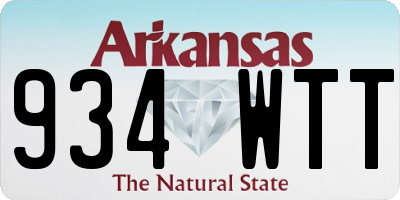 AR license plate 934WTT