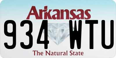 AR license plate 934WTU