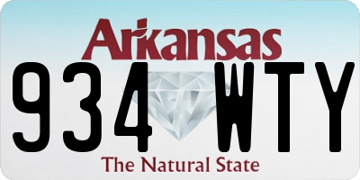 AR license plate 934WTY