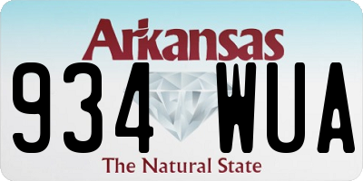AR license plate 934WUA