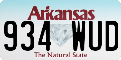 AR license plate 934WUD