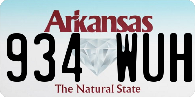 AR license plate 934WUH