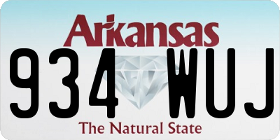 AR license plate 934WUJ