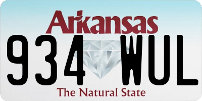 AR license plate 934WUL
