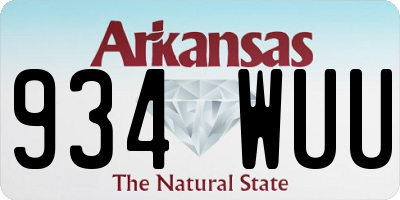 AR license plate 934WUU