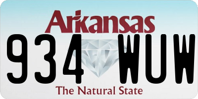 AR license plate 934WUW