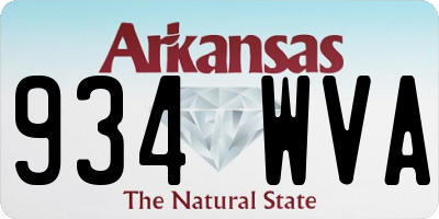 AR license plate 934WVA