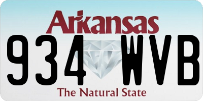 AR license plate 934WVB