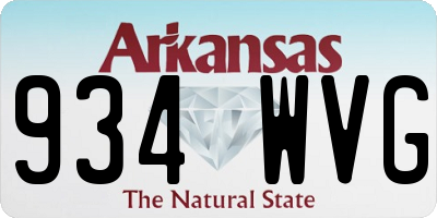 AR license plate 934WVG