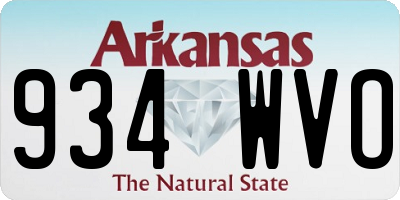 AR license plate 934WVO