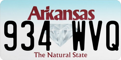 AR license plate 934WVQ