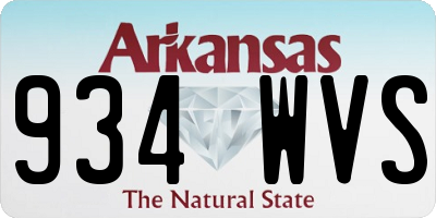 AR license plate 934WVS