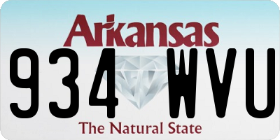 AR license plate 934WVU